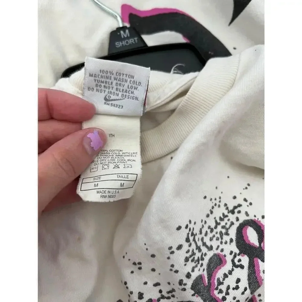 Vintage 80s/90s Nike rare sugar & spice & everything nice‎ white tshirt size M